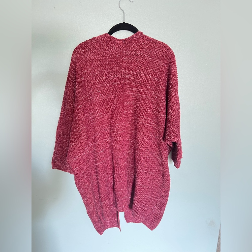 Universal Thread Maroon Knit Open Face Cardigan W… - image 7